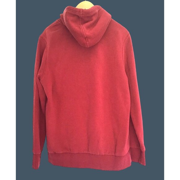 HURLEY-MEN MAROON PULLOVER HOODIE LONG SLEEVE KANGAROO POCKET SWEATSHIRT SIZE L - Picture 2 of 6